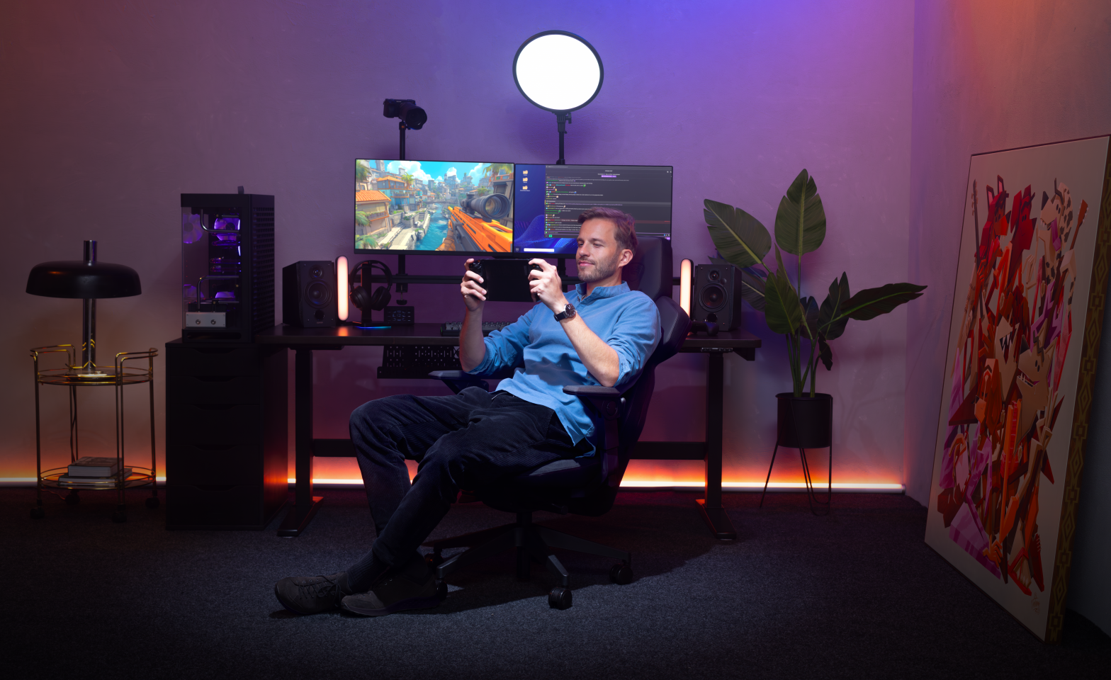 Presenting the new noble gaming chair by Caseking. Shot at Neon Island Studio.